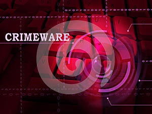 Crimeware Digital Cyber Hack Exploit 3d Illustration