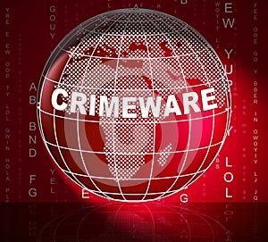 Crimeware Digital Cyber Hack Exploit 3d Illustration