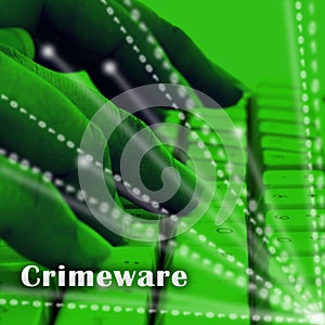 Crimeware Digital Cyber Hack Exploit 3d Illustration