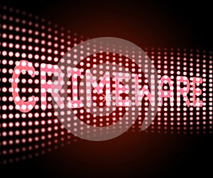 Crimeware Digital Cyber Hack Exploit 3d Illustration