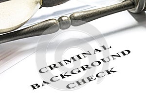 Criminal background check