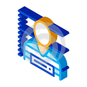 Criminal Bandit Photo isometric icon vector illustration