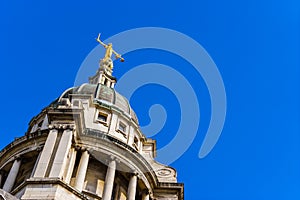 The criminal courts, scales of justice, London, UK