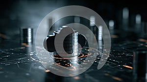 Criminal Uploads Stolen Database to Cloud Using High-Tech Interface in a Dark Setting