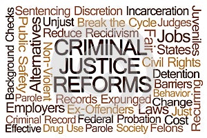 Criminal Justice Reforms Word Cloud