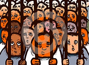 Criminal Prisoners Imprisoned Jail Cell photo