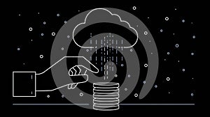 Criminal Uploads Stolen Database to Cloud Using High-Tech Interface in Dark Setting