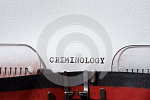 Criminology concept view