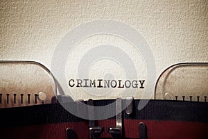 Criminology concept view photo