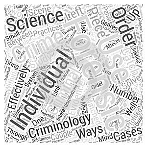 Criminology and Forensic Science word cloud concept word cloud concept vector background photo