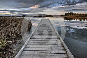 Crimson Lake Alberta Canada photo