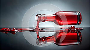 Crimson Reflection: A Mirror of the Soul  AI generated