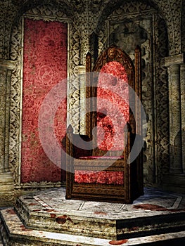 Crimson throne room