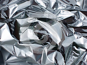 Crinkled tinfoil