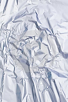 Crinkled tinfoil