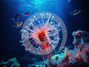 Crinoid Shrimp  Made With Generative AI illustration