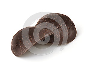 Cripsy dark chocolate wave chips