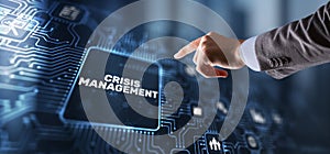 Crisis management concept. Procedure for finding a solution to the crisis