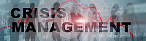 Crisis Management Website Banner. Solution Crisis Identity Planning Concept Mixed Media.