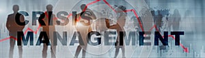 Crisis Management Website Banner. Solution Crisis Identity Planning Concept Mixed Media.