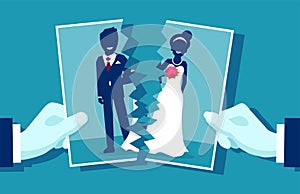 Crisis in relationship and divorce concept