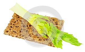 Crisp Bread With Celery Low Calorie Diet Food