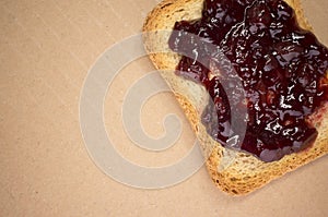 crisp bread with jam