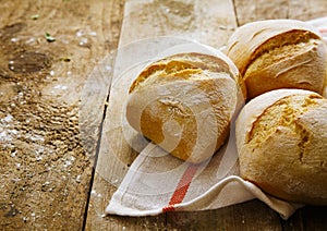 Crisp fresh crusty rolls