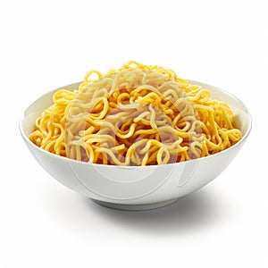 Crisp White Noodles On A Background Of Enhanced Kodak Gold