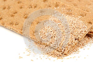 Crispbread with Bran Close-Up