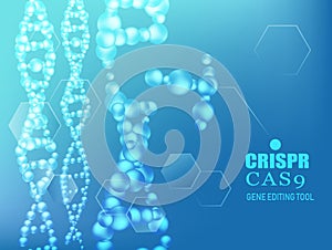 CRISPR CAS9 gene editing tool background