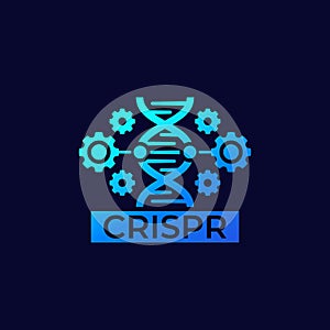 CRISPR, genome editing vector icon