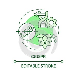 CRISPR green concept icon