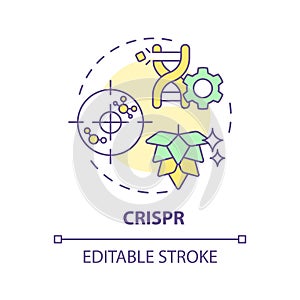 CRISPR multi color concept icon