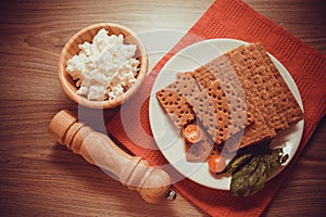 Crisps with spinach