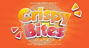 Crispy Bites editable text effect