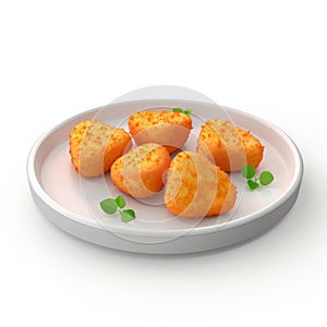Delicious Fried Cheese Bites on a Plate