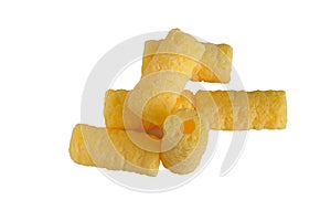 crispy butter corn roll .clipping path