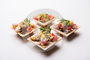 Crispy Canape or canapÃÂ© is an indian Chat menu