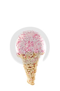 Crispy Cereal Treat Ice Cream Cone Shape