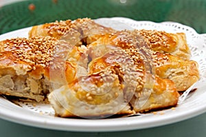 Crispy Chinese barbecue pork pastry