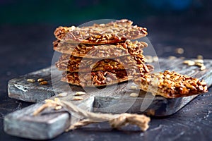 Crispy cookies with sunflower seeds