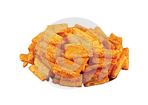 Crispy and crunchy wheat maida Chokadi  Square  Cross shaped  Fryums photo