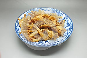 Crispy deep fried dried fish