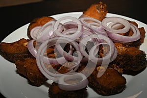 crispy fish bites . for liquor party