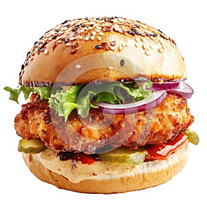 Crispy Fried Chicken Burger