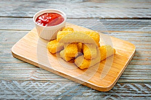 crispy fried fish fingers