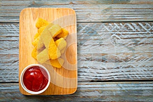 crispy fried fish fingers