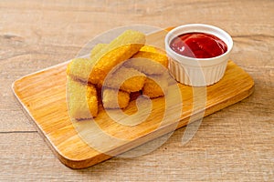 crispy fried fish fingers