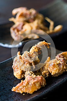 Crispy fried soft shell crab